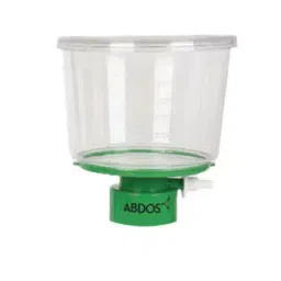 Abdos 500 ml Capacity Biofill Bottle Top Funnel With 0.1 μm Filter Pore Size PES Membrane, P21105 (Pack of 24)-25
