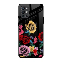QRIOH Floral Printed OnePlus 9R Back Case Mobile Accessories-picture-39