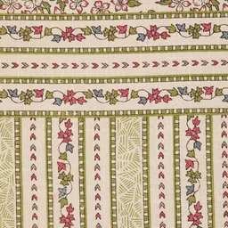 Fabindia Wabi Sabi Green & Beige Floral Printed Cotton 4 Seater Table Cover-19