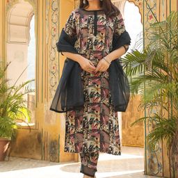 Anni Designer Floral Print Regular Kurta with Trousers & With Dupatta-image-99