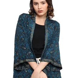 GALE GIRLS Printed Mandarin Collar Shrug-picture-38
