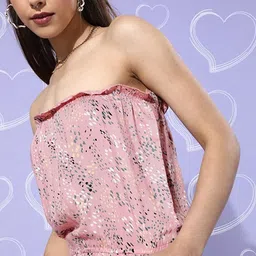 StyleCast X SERA Off-Shoulder Printed Capri Jumpsuit-image-29