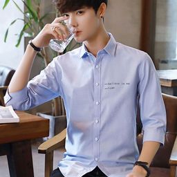KPOP Men Original Spread Collar Casual Shirt-image-16