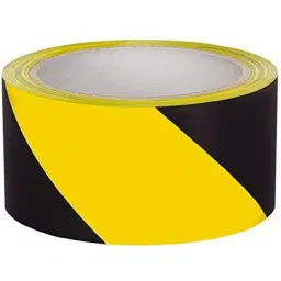 GENERIC Caution Barricade Floor Tape 48 mm X 25 m Black & Yellow-24