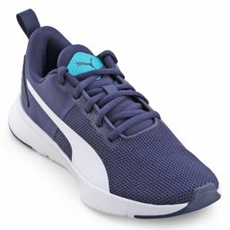 PUMA Lace Up Sports Shoes with Logo Print - Peacoat White & Deep Aqua-image-86