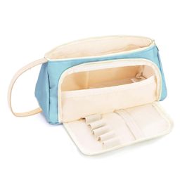 Bunie Multipurpose Zipper Pouch with Handle - Pack of 1 Sky Blue-17