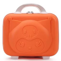 NEW PINCH Hard Shell Cosmetic Bag Cute Bear Beauty Makeup Bag Organizer Cartoon Travel Suitcase Luggage Storage Bag for kids & women best for return gift (11 Inch) (orange) front design may vary-image-63