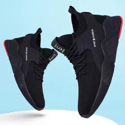 HOTSTYLE Men Woven Design Round Toe Lace-Ups Slip-On Sneakers-52