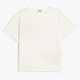 Koton Girls Solid Round Neck Cotton T-shirt-picture-37