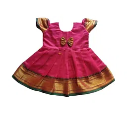 Mom and Me Pink Cotton Dresses-image-32