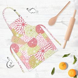 ArtzFolio Kids Green & Pink Printed Cotton Aprons-image-97