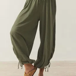 KPOP Women Comfort Loose Fit Mid-Rise Trousers-picture-17