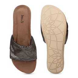 Inc 5 Embellished Open Toe Flats image 3