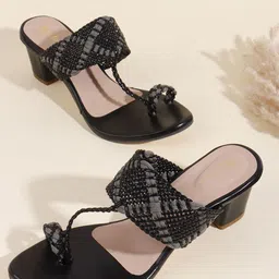 Picktoes Women Ethnic One Toe Block Sandals-picture-8