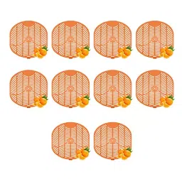 Zureni Urinal Pot Mat Anti-Splash Deodorizer Spatter Orange Fragrance For Bathroom and Restroom, ZU-USF-05SM (Pack of5)-image-99