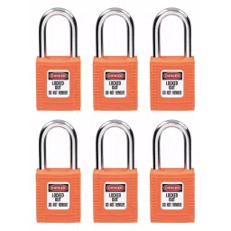BRADY Lockout Padlock with 6 Keys Nylon Orange, 2XU70 (Set of 6 Pcs)-image-118