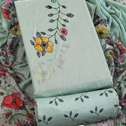 Riti Floral Printed Unstitched Dress Material-image-13