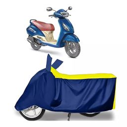 Auto Pearl Two Wheeler Cover for TVS Jupiter Grande - Yellow, Blue-image-52