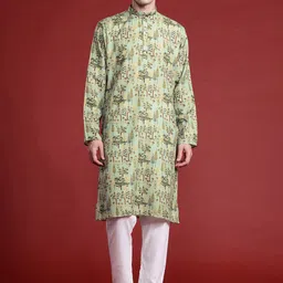 MANQ Men Thread Work Kurta image 1