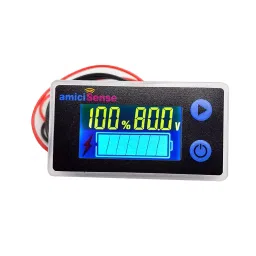 amiciSense 10-100V LCD Acid Lead Lithium Battery Capacity Indicator Voltmeter Monitor Display 100 V-1