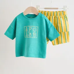 NEXT Infant Striped & Printed Pure Cotton Clothing Set-image-65