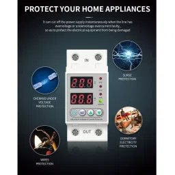 amiciSmart Automatic Over/Under Voltage (Adjustable) Protection with Auto Re-connect LED 220V, 63A image 4