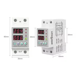 amiciSmart Automatic Over/Under Voltage (Adjustable) Protection with Auto Re-connect LED 220V, 63A image 5