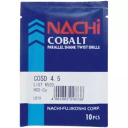 NACHI 4.5 mm HSSCo Drills COSD 6591155 - Made In Japan (Pack of 10 Piece)-image-68