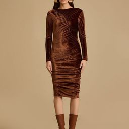 Kazo Women Boat Neck Sheath Midi Dress-image-44