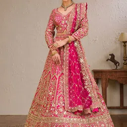 Koskii Embellished Beads and Stones Ready to Wear Lehenga & Blouse With Dupatta-picture-35