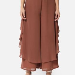 OTIRA Women Flared Georgette Palazzos-image-90