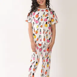 Anthrilo Girls Printed Night suit-46