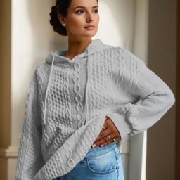 StyleCast Women Self Design Hooded Sweatshirt-image-72