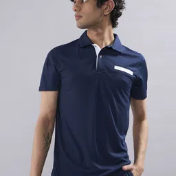 SG Geometric Self Design Polo Collar Sports T-shirt-image-53