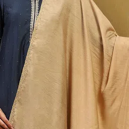 Biba Solid Dupatta With Taping Border image 2