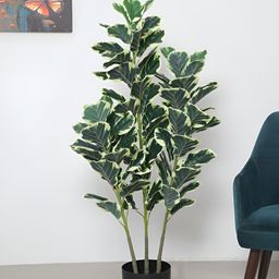 ARICK DECOR White 1 Pieces Fig Artificial Plant With Pot-image-74