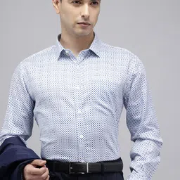 Van Heusen Pure Cotton Slim Fit Geometric Printed Casual Shirt-picture-24
