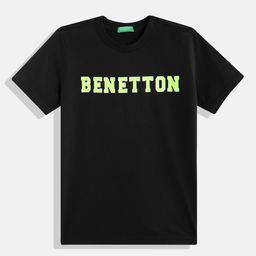 United Colors of Benetton Boys Brand Logo Printed Pure Cotton T-shirt-image-41