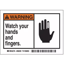 BRADY Label 3-1/2 inch Height 5 inch Width Polyester, 6RN37 (Pack of 5 Pcs)-image-55
