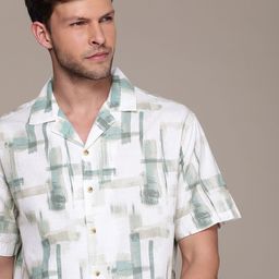WROGN Men Pure Cotton Printed Casual Shirt-picture-3