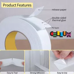AIPL Tapes-Combo Multicolor Polypropylene, Foam All Purpose Tapes Combo (Set of 8 pcs) image 5
