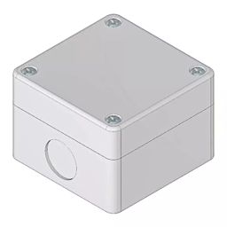 RS PRO Grey ABS Push Button Enclosure 22 mm Diameter, 1947454-13