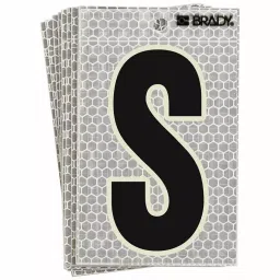 BRADY High Intensity Prismatic Archivo Narrow Letter Label S Character included, 14R164 (Pack of 10)-image-92