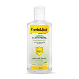 SterloMax SMX-HGEL Herbal Hand Sanitizer Gel with Tulsi, Aloe & Vitamin E 80% Ethanol Alcohol based Sanitizer gel 240 ml-8