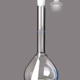 Glassco 25ml Glass Boro 3.3 Class A Volumetric Flask with Penny Head Glass and PP Stopper QR.130.576.04-4