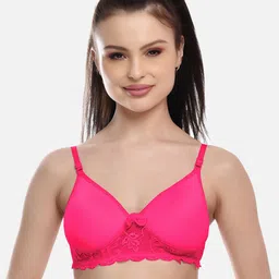 FIMS Fuchsia Lightly Padded Bra-image-3