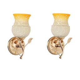 Somil Premium Designer Glass Wall / Night Lamp Elegant & Stylish Dcor Accent for Modern Interiors, color- - Yellow, White; Size,- 19.5 X 17.5 X 28 CM-image-71