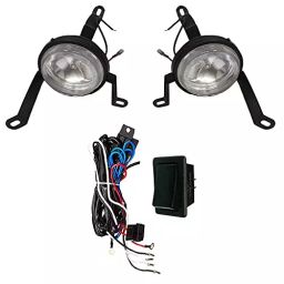 Auto Pearl Car Fog Lamp Light with Wiring Kit Compatible For Chevrolet Sail Sedan (Set of 2)-0