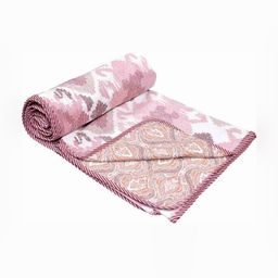 Comfowell Pink & White Floral AC Room 210 GSM Double Bed Dohar-image-49