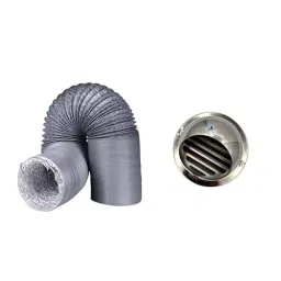 Astberg 150 mm (6 inch) Dia. PVC, Aluminium & Ally Steel Grey Chimney Pipe with Cowl-47